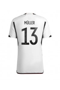 Fotbalové Dres Německo Thomas Muller #13 Domácí Oblečení MS 2022 Krátký Rukáv